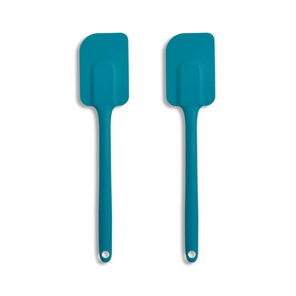 Mrs. Andersons Baking Silicone Spatula, Flexible and Non-Stick, Turquoise, Set of 2