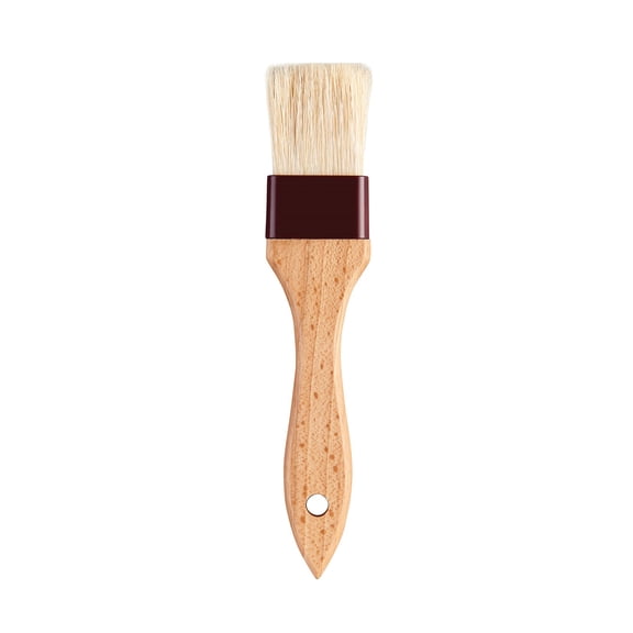 Mrs. Anderson's Baking Solid-Ferrule Pastry Basting Brush, Natural Boar Bristles, 1.5-Inch Wide x 8.25-Inches Long