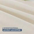 thumbnail image 1 of Mrs Awesome 100% Blackout Cotton Blend Window Curtains 2 Panels 52"Wx108"L - Cream, 1 of 5