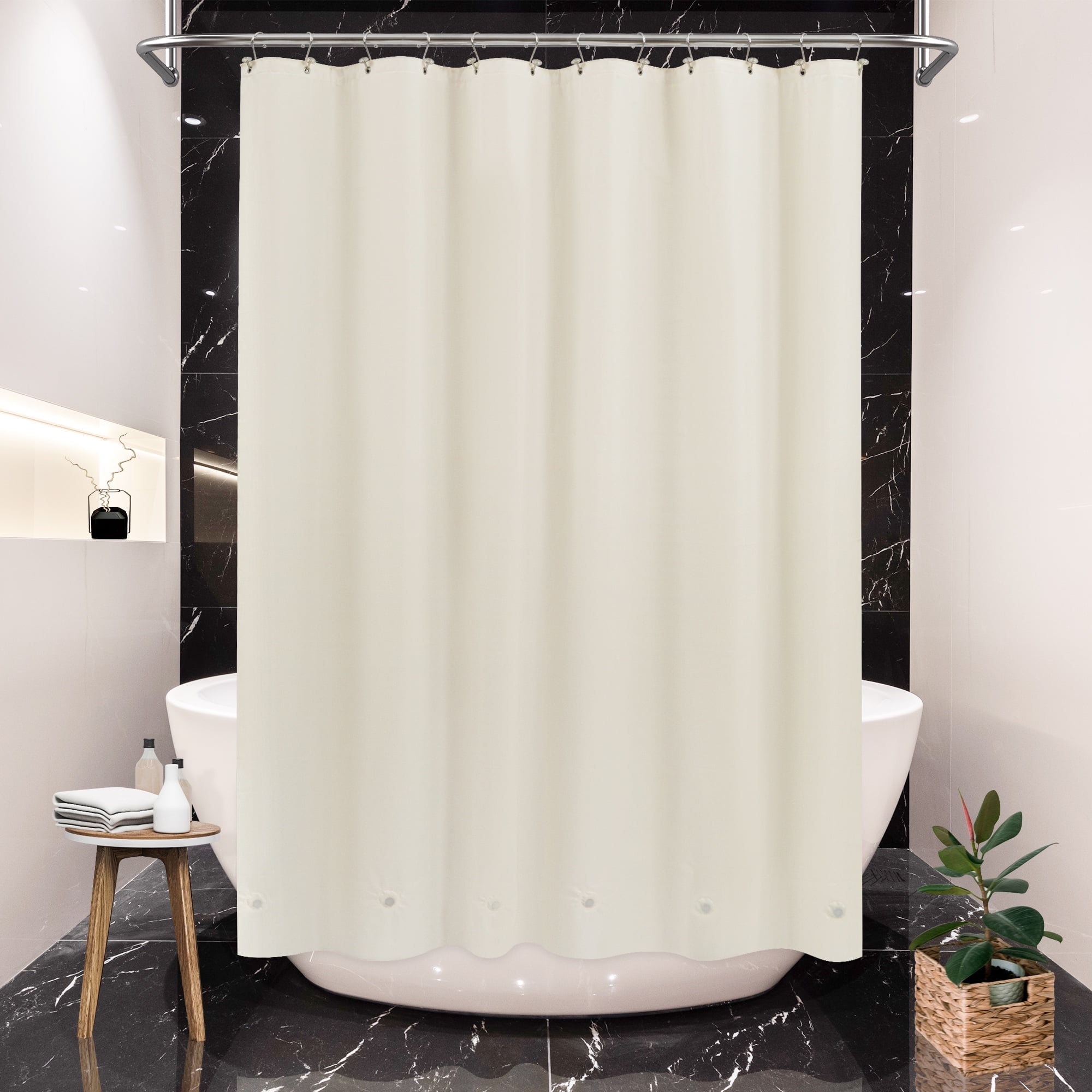 Mrs Awesome Beige Shower Curtain Liner Waterproof PEVA 8G Thickness, 6 ...