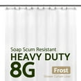 thumbnail image 1 of Mrs Awesome Extra Long Shower Curtain Liner PEVA Plastic Heavy Duty with 6 Magnets -Frosted, 72"W x 84"H, 1 of 8