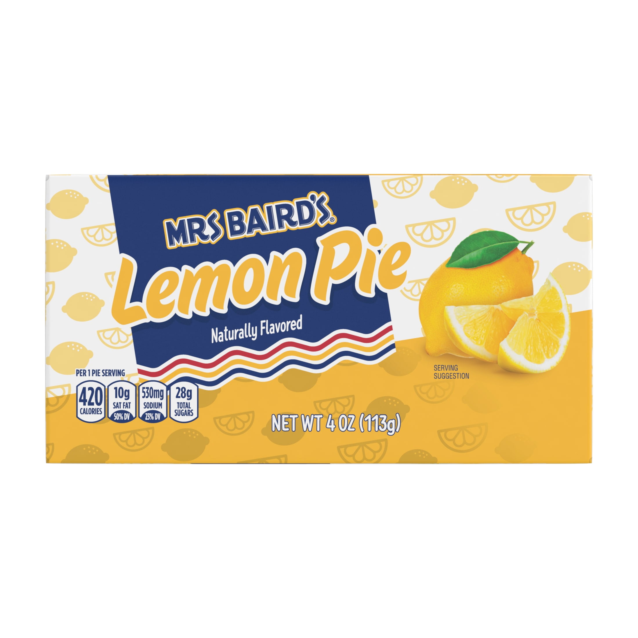 Mrs Baird's Lemon Pie, 4 oz, Mini Pies, Box