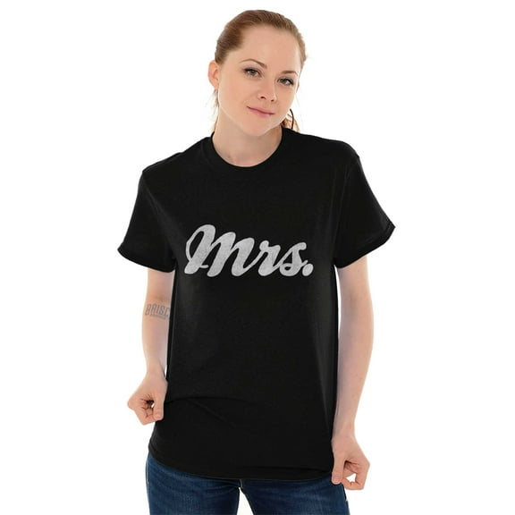Mrs. Bride Bachelorette Honeymoon Women's Graphic T Shirt Tees Brisco Brands L
