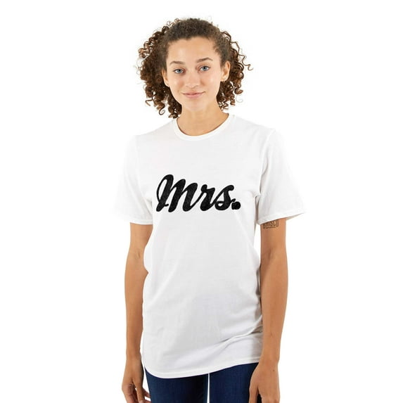 Mrs. Bride Bachelorette Honeymoon Women's Plus Size Graphic Tee Brisco Brands 5X