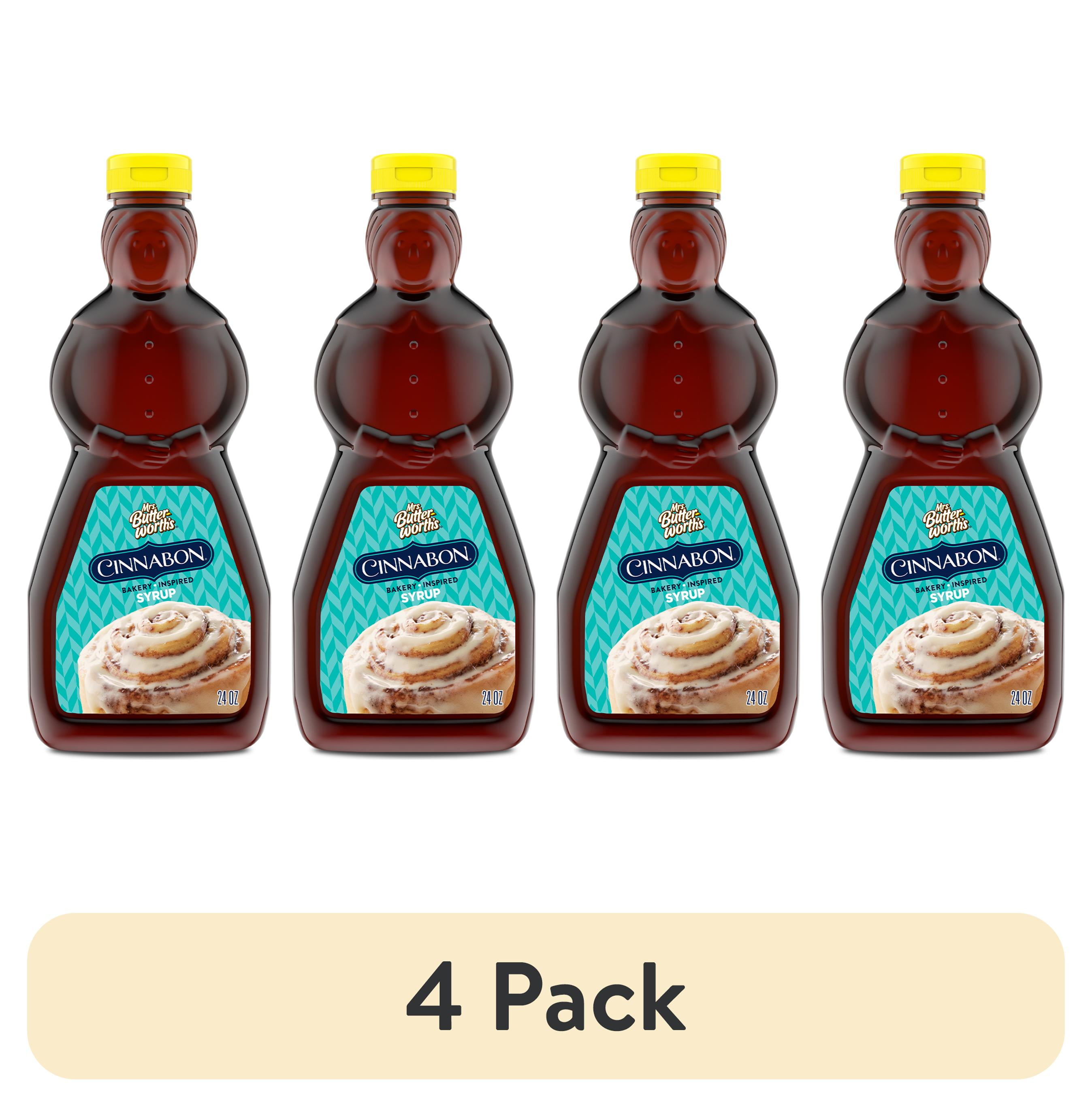 (4 pack) Mrs. Butterworth's Cinnabon Bakery Inspired Flavored Syrup, 24