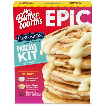Mrs. Butterworth's Epic Cinnabon Bakery inspired Pancake Kit, 16 oz