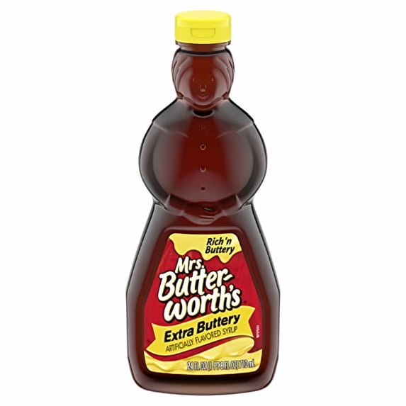 Mrs. Butterworth's Extra Buttery Pancake Syrup 24 fl oz (Pack of 12)