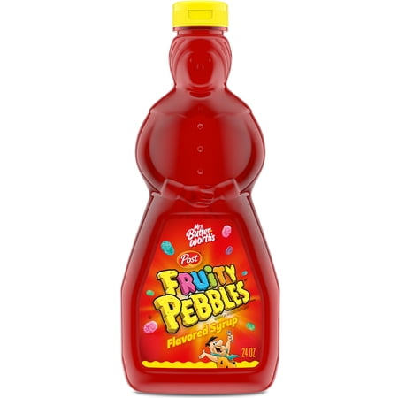 Mrs. Butterworth's Fruity Pebbles Flavored Pancake Syrup, 24 fl oz.
