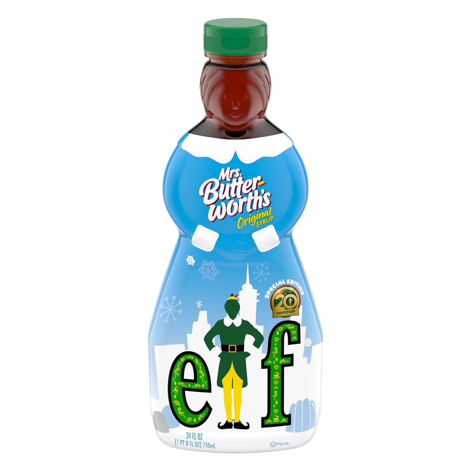 Mrs. Butterworth's Original Pancake Syrup, Elf Movie Special Edition, 24 fl oz.