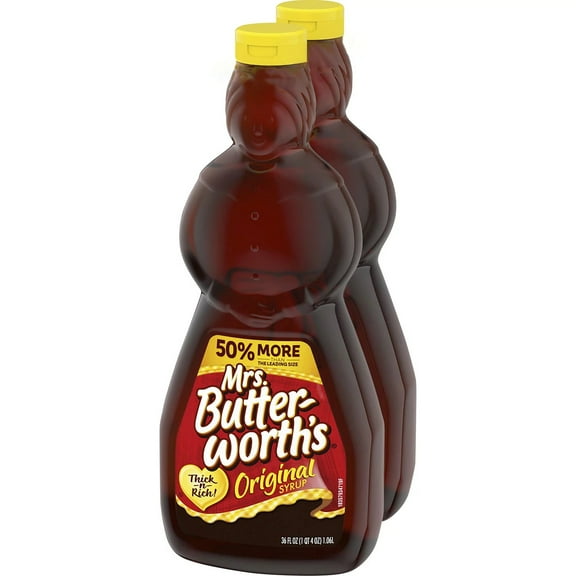 Mrs. Butterworth's Original Syrup, 36 Ounce (Pack of 2)