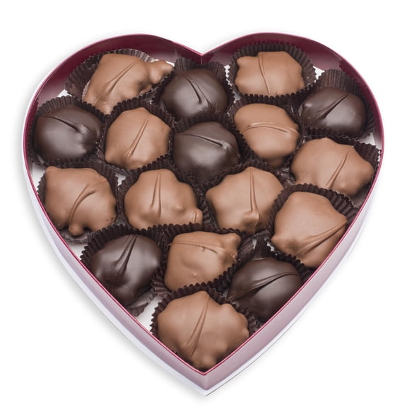 Mrs. Cavanaughs 1 lb. Cavalier (Mixed - 65% Milk & 35% Dark) Chocolate Heart Shaped Box