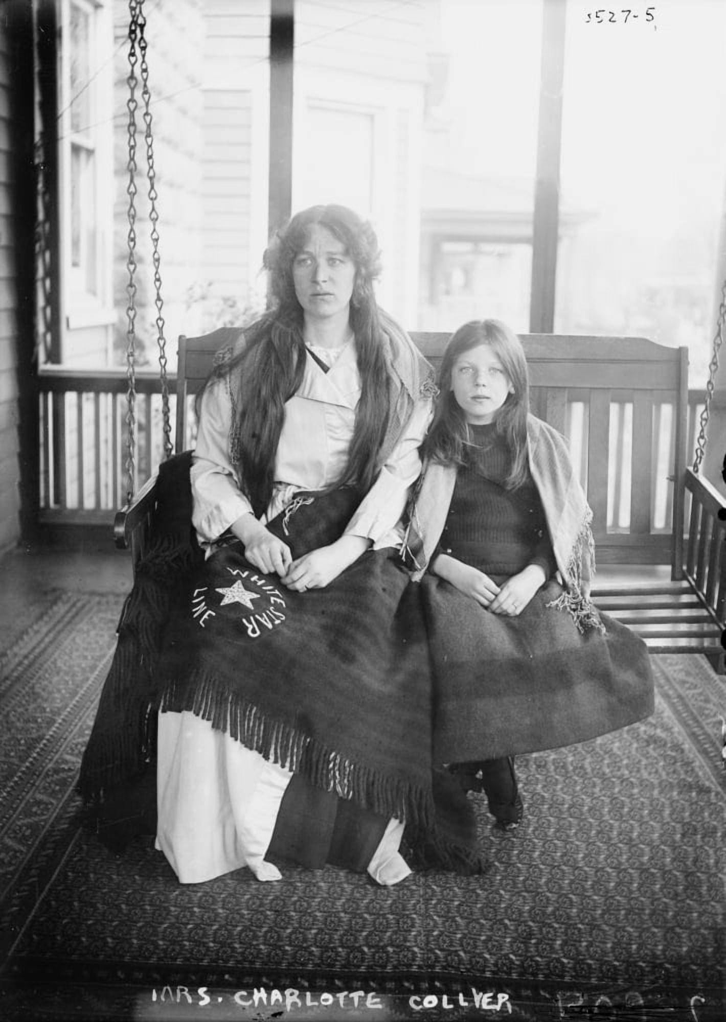Mrs Charlotte Collyer & daughter Marjorie survivors Canvas Art - George G Bain (18 x 24)