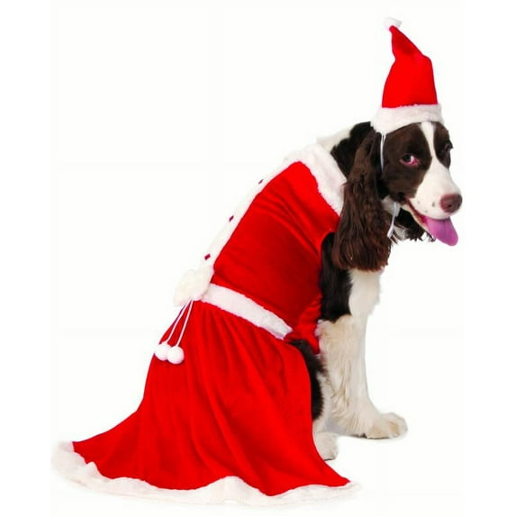 Mrs. Claus Christmas Big Dog Cute Funny Fancy Dress Up Halloween Pet Costume