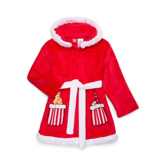 Mrs.Claus Girls Christmas Robe, Sizes 4-12