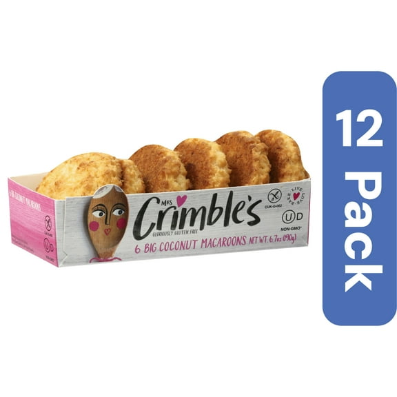 Mrs. Crimble's Macaroon Traditional Coconut 6.7 oz (Pack of 12)