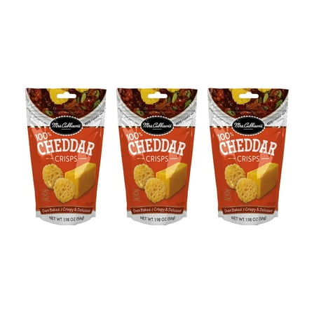 Mrs. Cubbison's Cheese Crisps Great for Snacking and Salad Topper - Cheddar Flavor, 1.98 Ounce (Pack - 3)