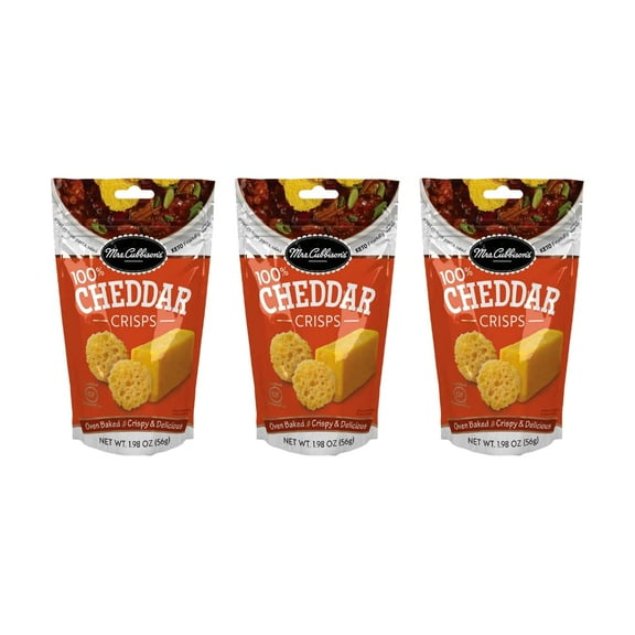 Mrs. Cubbison's Cheese Crisps Great for Snacking and Salad Topper - Cheddar Flavor, 1.98 Ounce (Pack - 3)