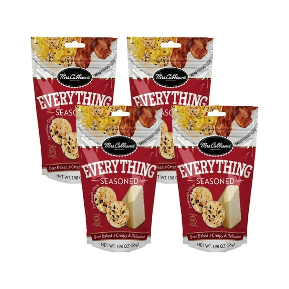 Mrs. Cubbison's Everything Seasoned Cheese Crisps, 1.98 oz (4-Pack)