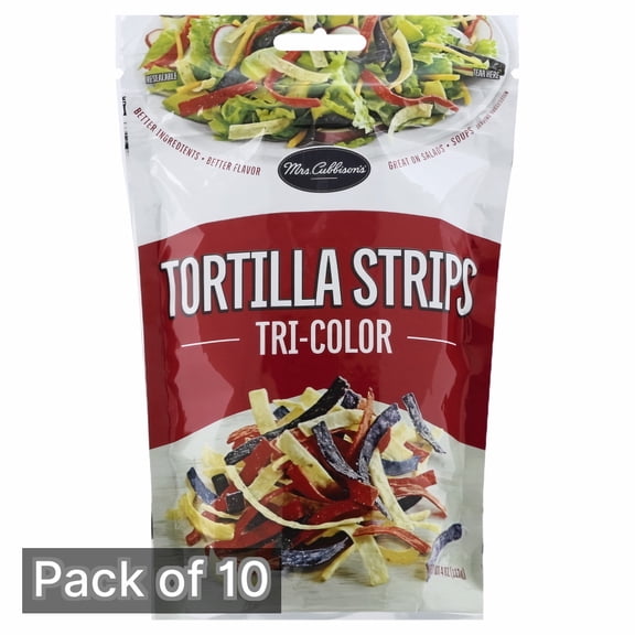 Mrs. Cubbison's Tri-Color Tortilla Strips (Pack of 10)
