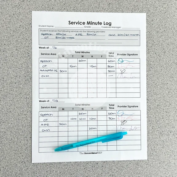 Mrs. D'S Corner Service Minute Log Data Notepad | 50 Sheets