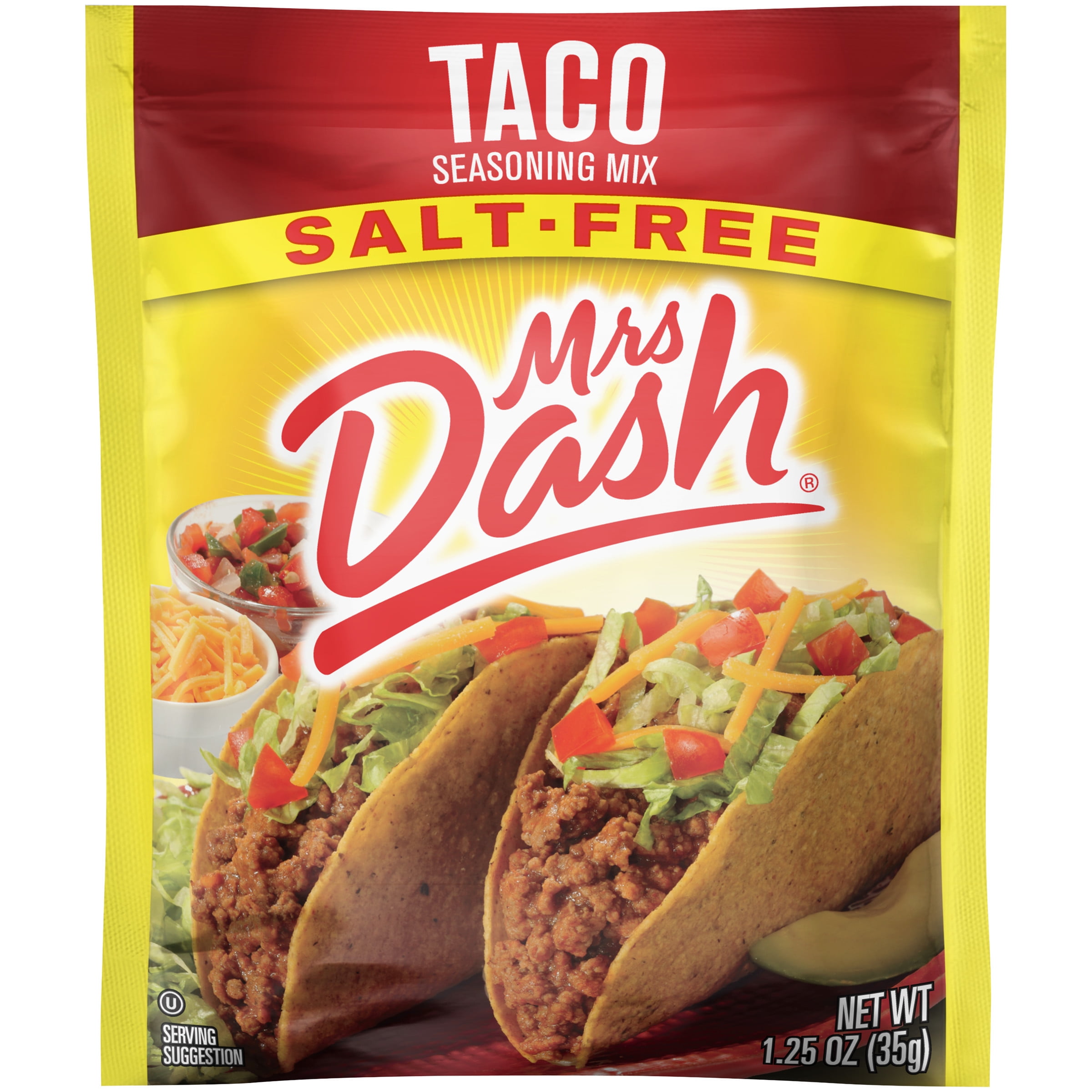 Dash Salt Free Taco Seasoning Mix, 1.25 oz (Pack of 6) with By The Cup  Swivel Spoons - Yahoo Shopping