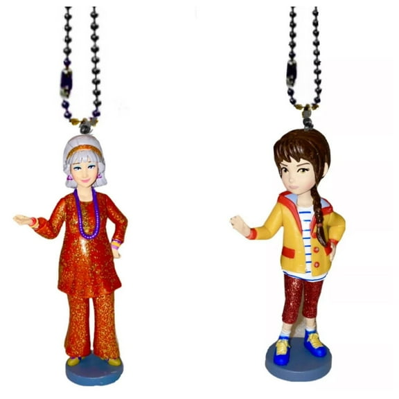 Mrs Devine & Grace Pvc Figure Figurine Keychain Dangler Ornament 3 Fancy Nancy