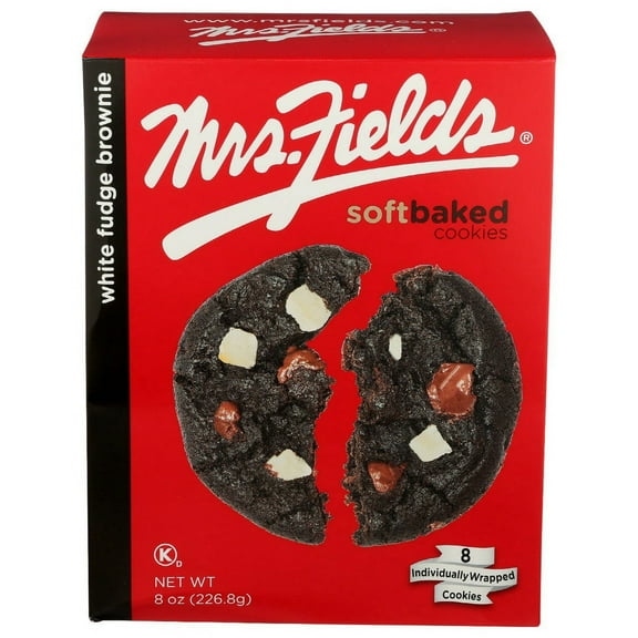 Mrs Fields: Cookie White Fudge Brownie, 8 Oz
