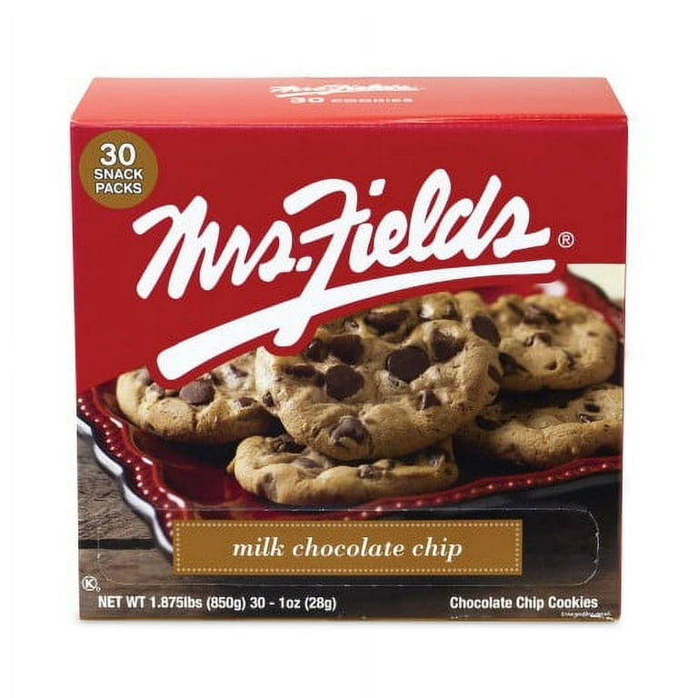 Mrs Fields Cookies, Milk Chocolate Chip - 30 pack, 1 oz cookies