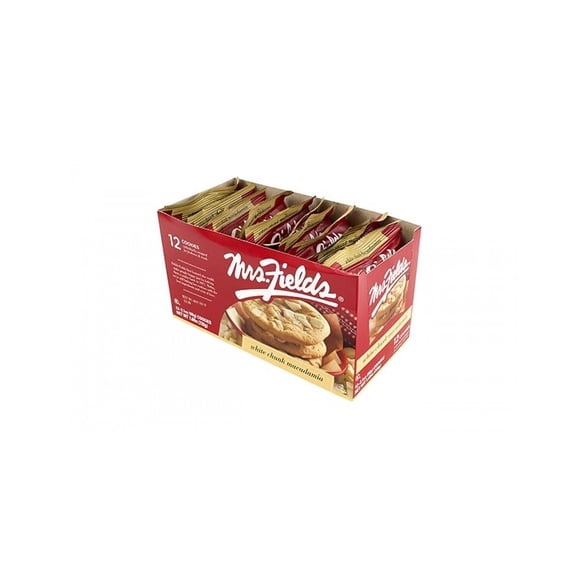 Mrs. Fields White Macadamia Cookies 12 Packs/Box (209-00470)