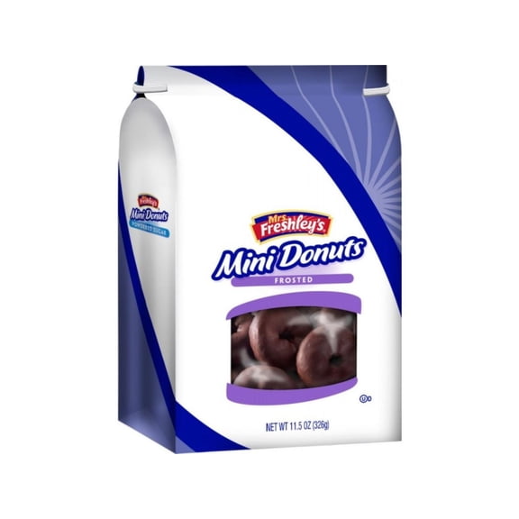 Mrs. Freshley's 12 Bag Chocolate Donuts 11.5oz (PACK OF 12)