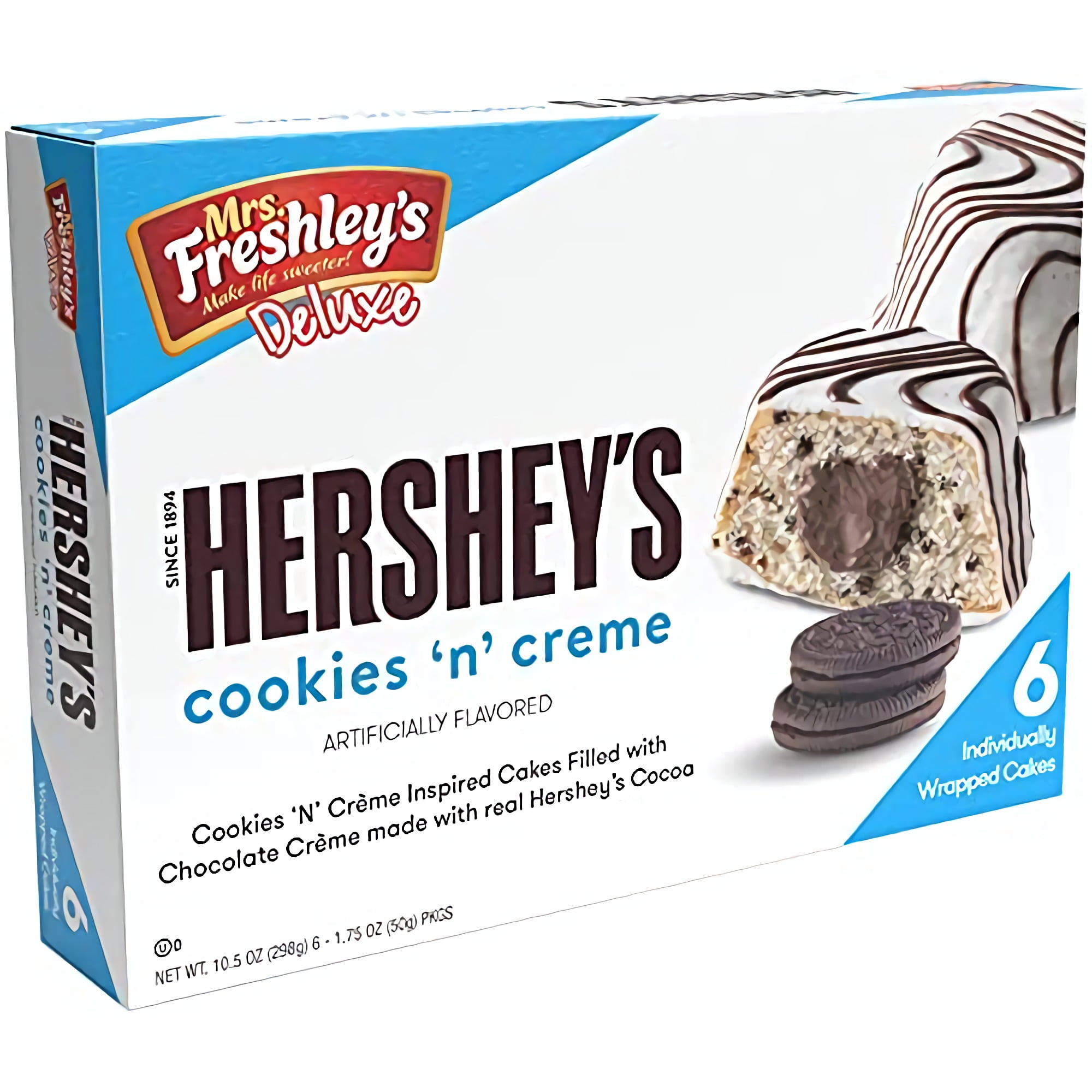 Mrs. Freshley's Deluxe HERSHEY'S COOKIES 'N' CREME Chocolate Snack