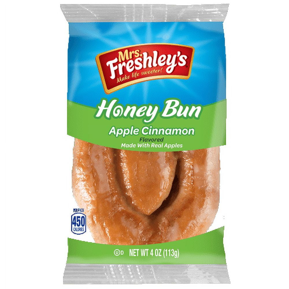 Mrs. Freshley's Honey Bun Apple Cinnamon 4 Oz (Pack of 9)