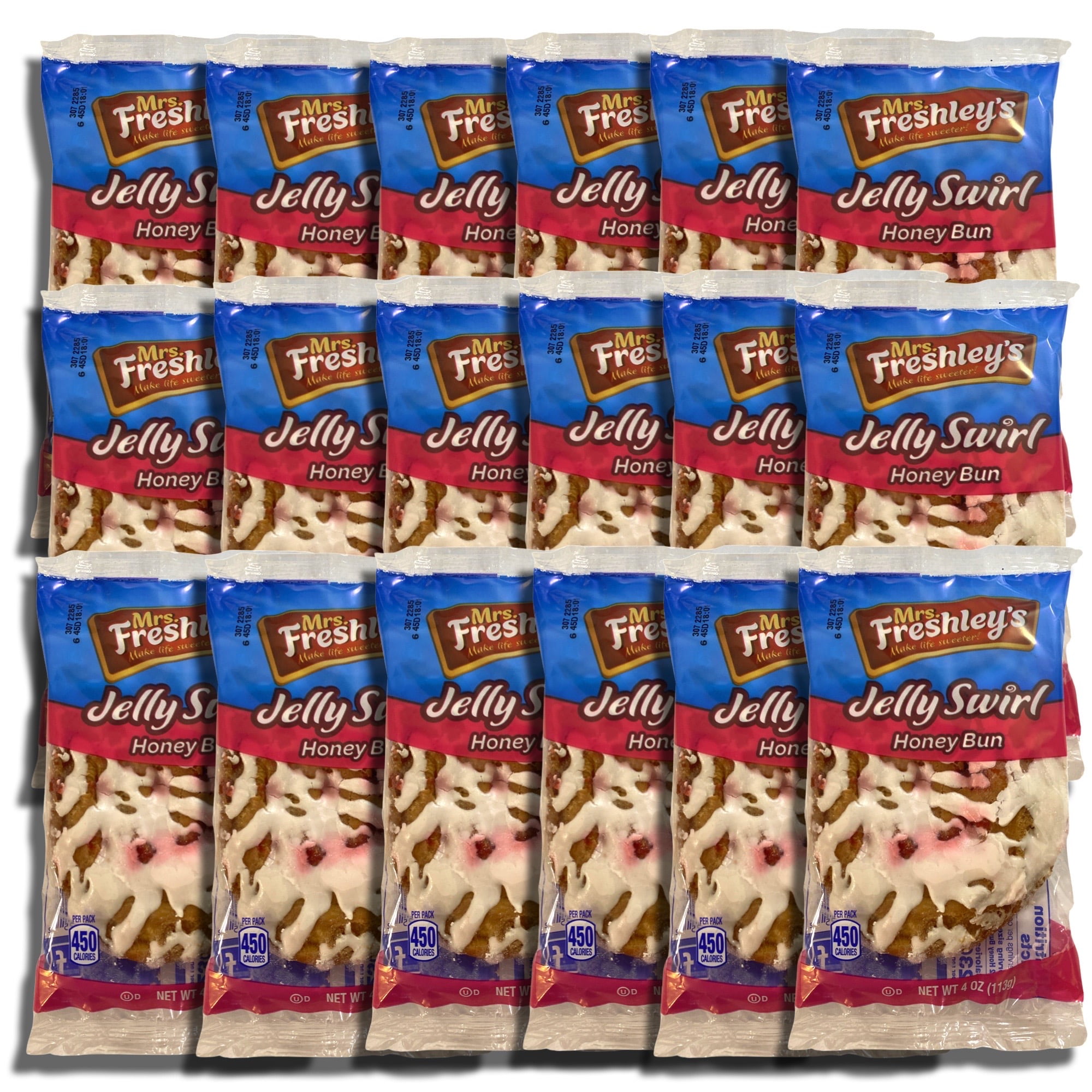 Mrs. Freshley's Jelly Swirl Honeybuns Value Pack   18 Pack