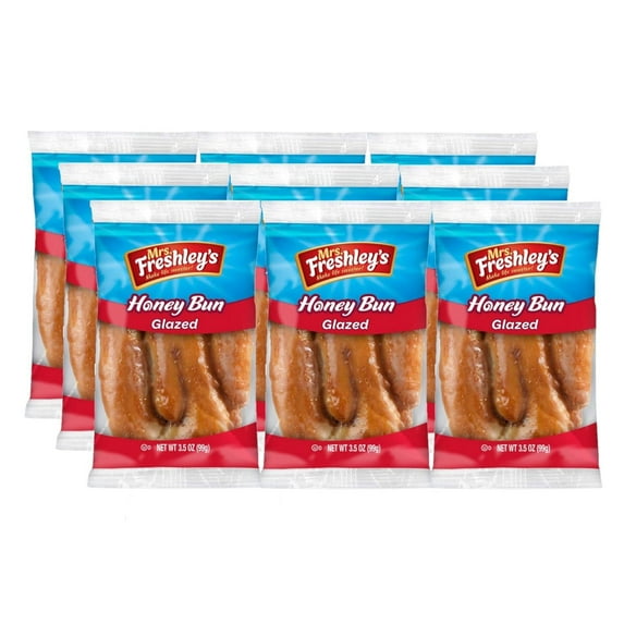 Mrs. Freshley's Jumbo Honey Buns (Pack of 9)