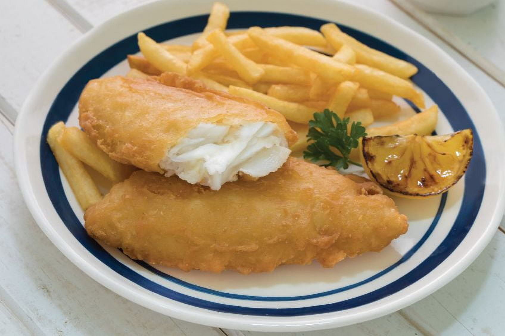Mrs. Fridays Craft Beer Battered Cod, 4 Ounce - 4 per case.