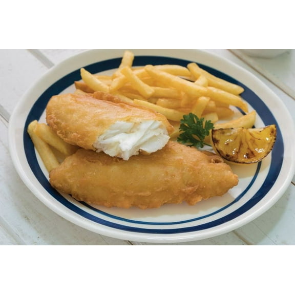 Mrs. Fridays Craft Beer Battered Cod, 4 Ounce - 4 per case.