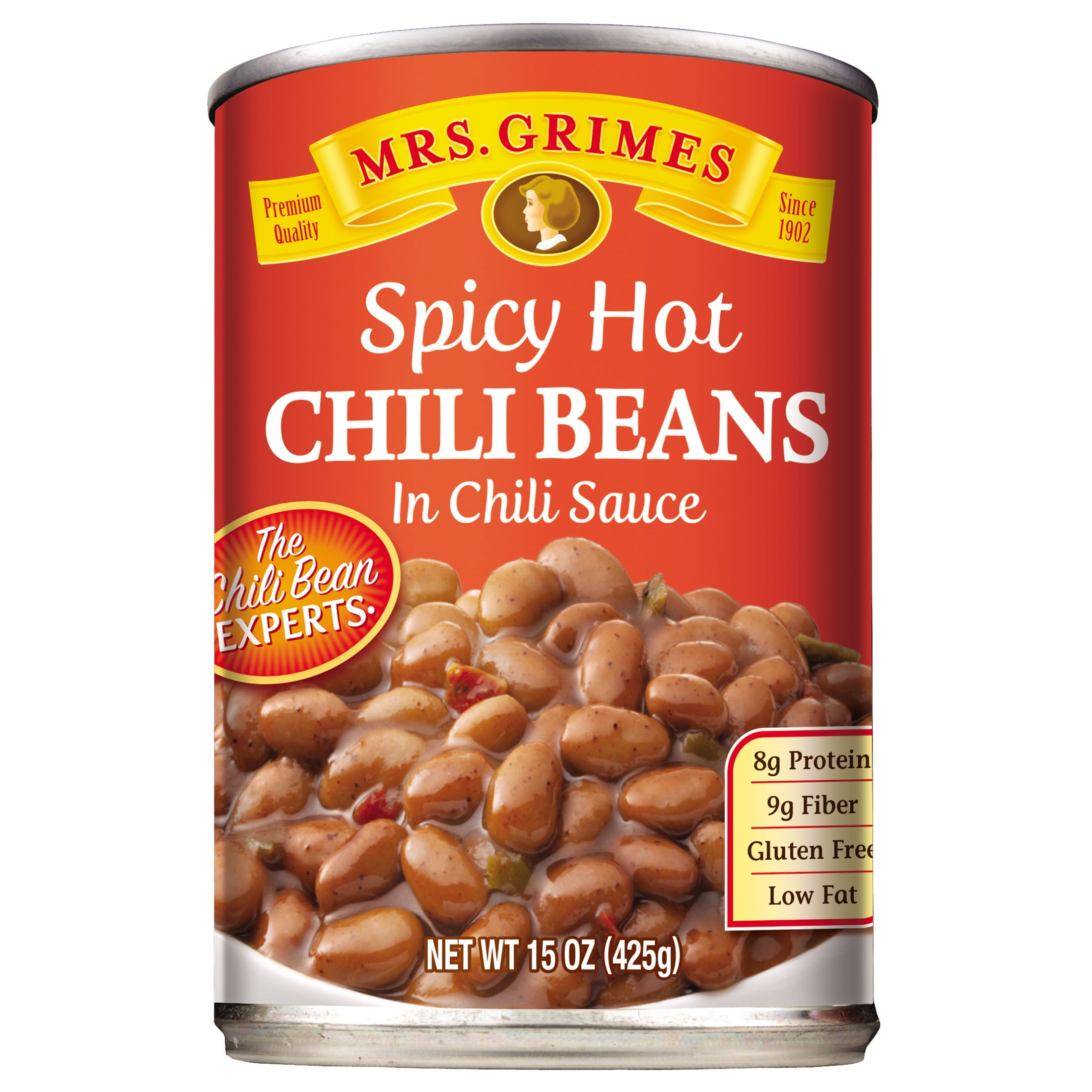 Mrs. Grimes Spicy Hot Chili Beans 15 oz Can