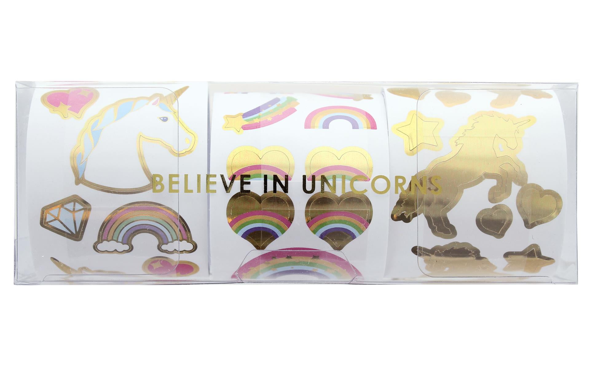 Mrs Grossman's Sticker 3 Roll Box Unicorn