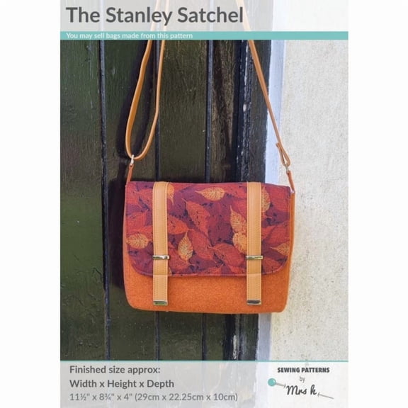 Mrs H Patterns Paper Sewing Pattern The Stanley Satchel - Bags