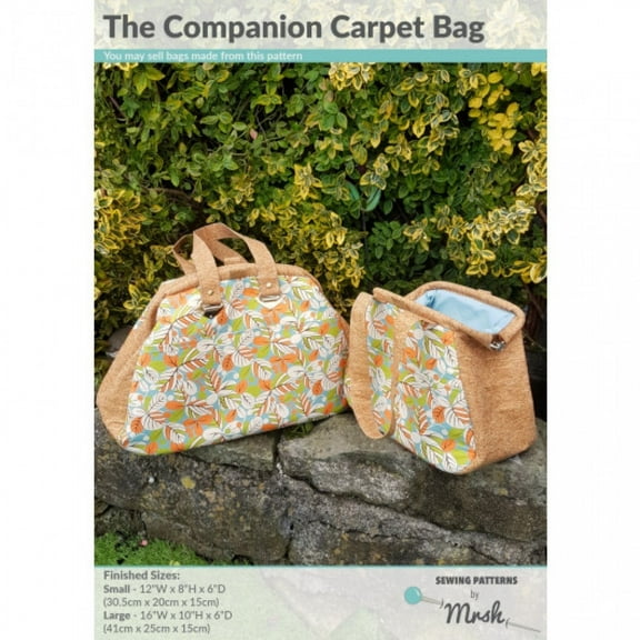 Mrs H Patterns Sewing Pattern The Companion Carpet Bag Bags