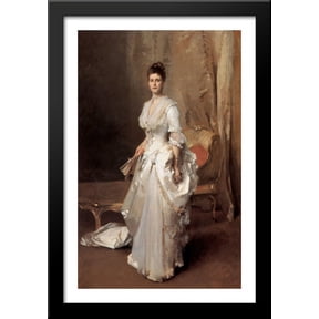 Mrs. Henry White 26x40 Large Black Wood Framed Print Art by John Singer Sargent