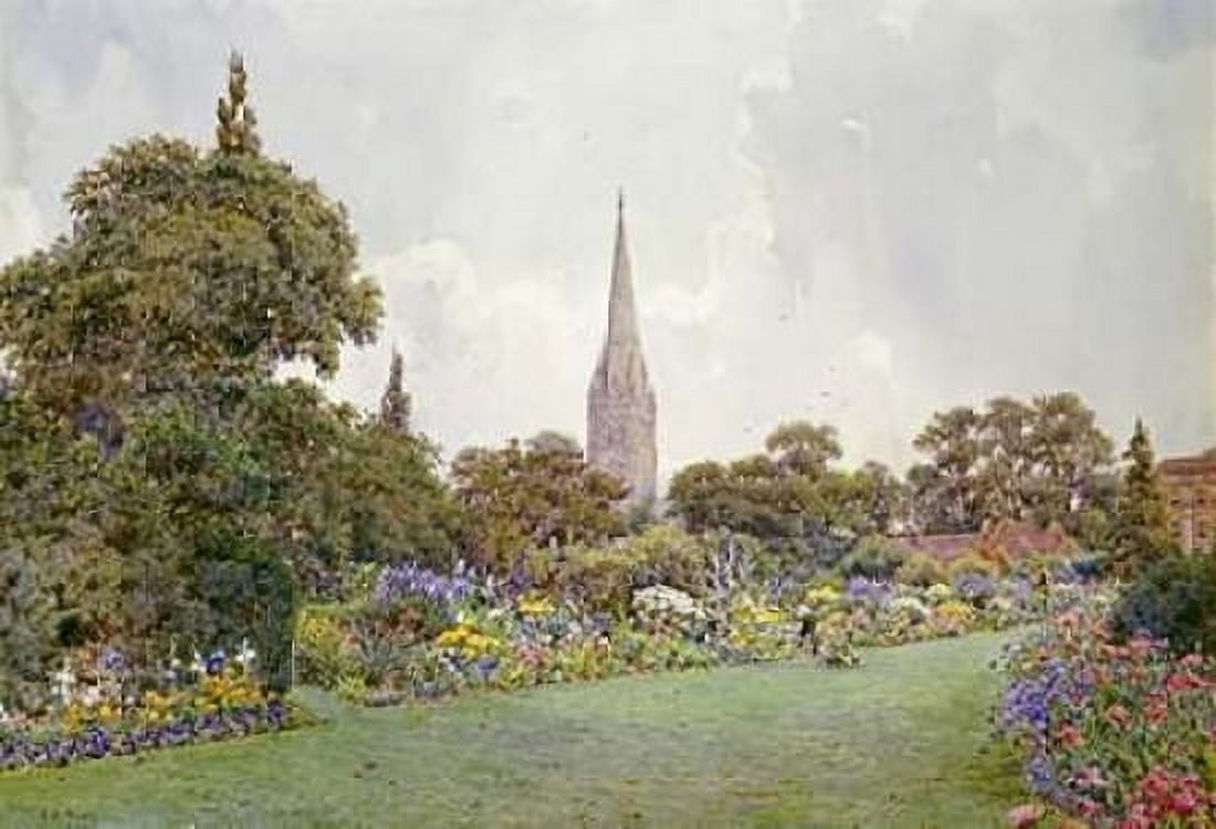 Mrs Jacobs Garden Canvas Art - Ernest Arthur Rowe (20 x 28)