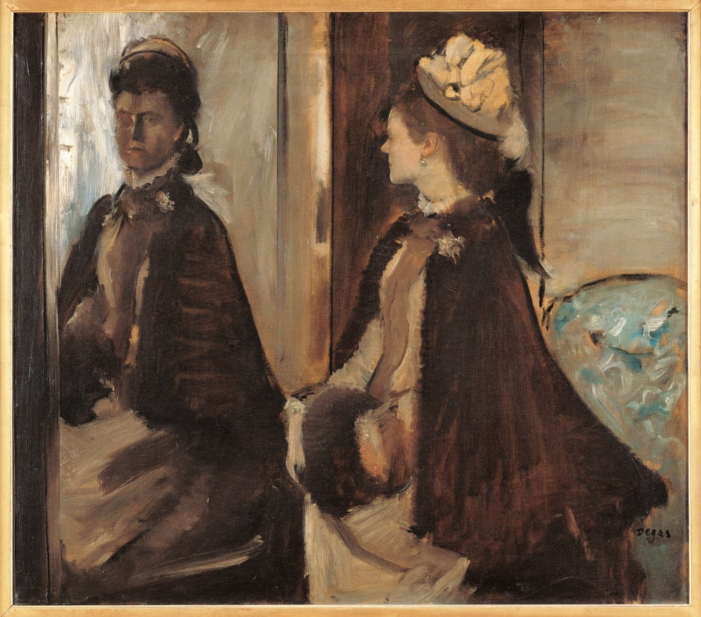 Mrs Jeantaud At The Mirror Canvas Art - (36 x 24)