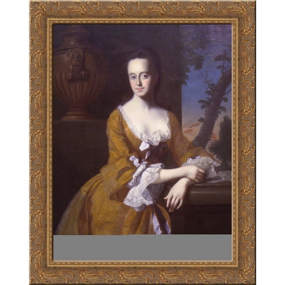 Mrs.John Murray (Lucretia Chandler) 24x20 Gold Ornate Wood Framed Canvas Art by John Singleton Copley