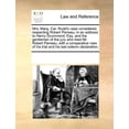 thumbnail image 1 of Mrs. Marg. Car. Rudd's Case Considered, Respecting Robert Perreau; In an Address to Henry Drummond, Esq. and the Gentlem, (Paperback), 1 of 1