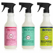 Mrs Mayer's Clean Day Everyday Cleaner 3 Pack Variety - 16 Ounce Cleaner Basil, Lemon Verbena, and Peony Multi-Surface Cleaner Cleaning Supplies Bundle Kit Tissue Pack