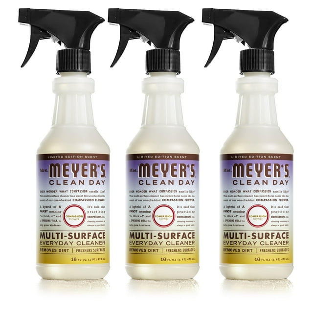 Mrs. Meyer,S Clean Day AllPurpose Cleaner Spray, Compassion Flower, 16
