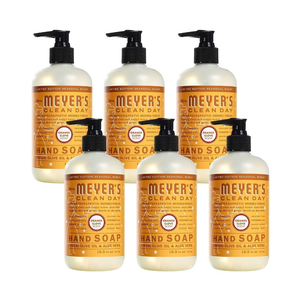 Mrs. Meyer,S Clean Day Liquid Hand Soap Orange Clove (12.5 Ounce (Pack
