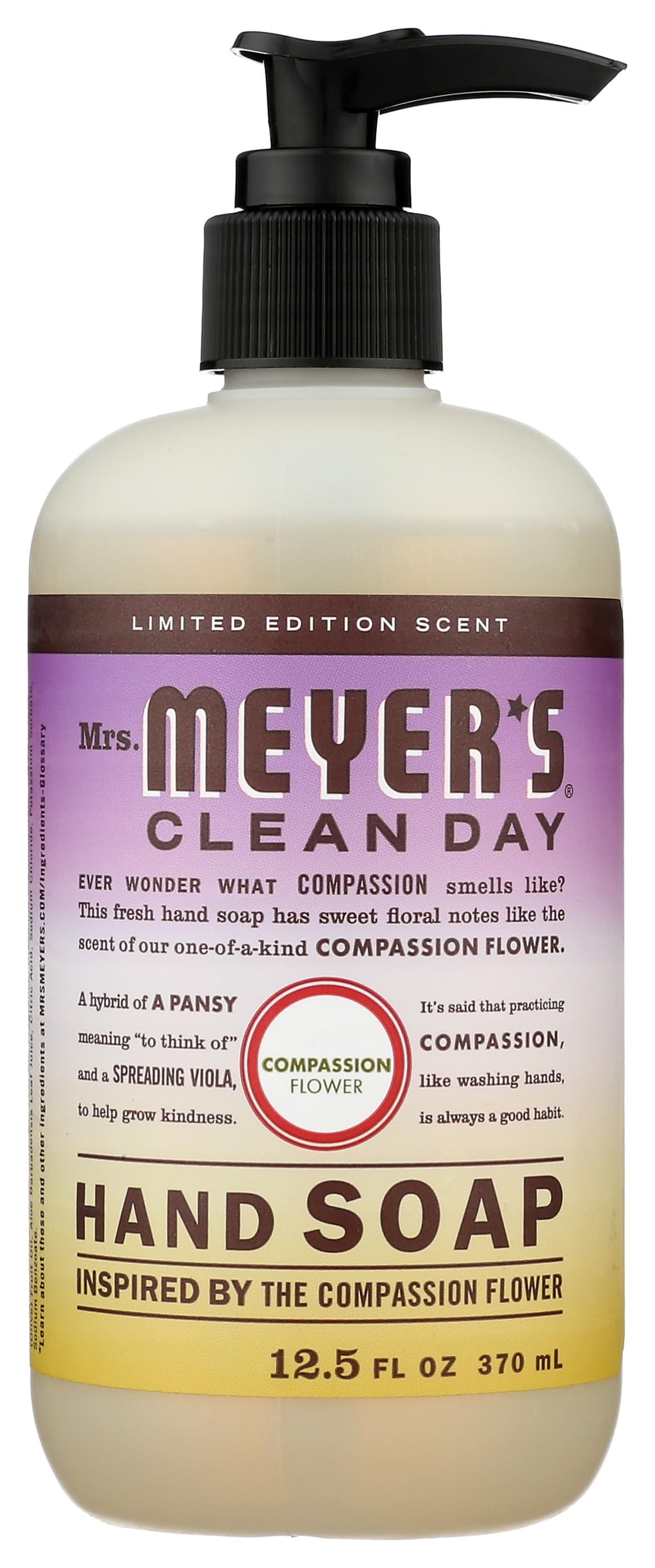 Mrs Meyer,S Compassion Flower Hand Soap, 12.5 Fz