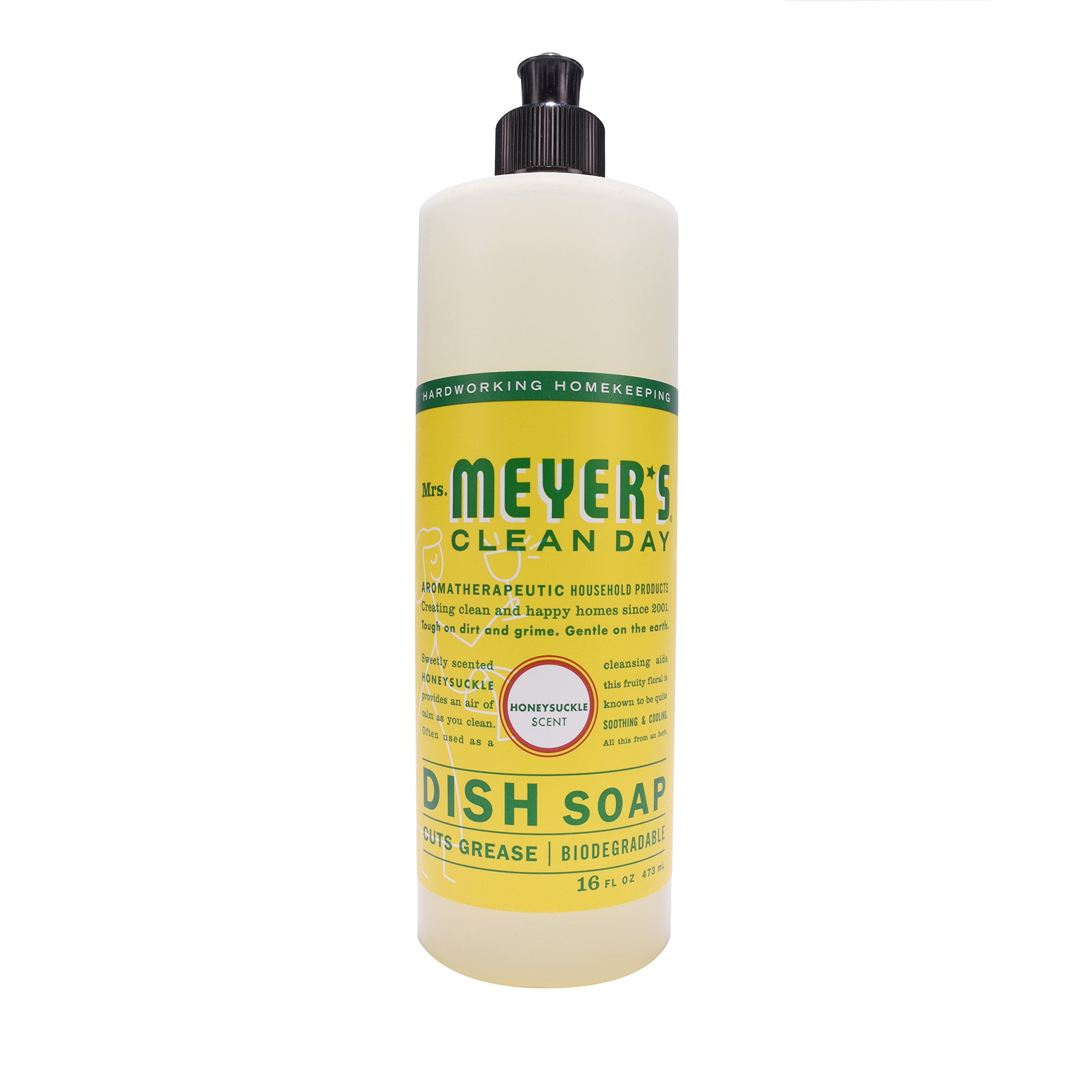 Mrs. Meyer,S Liquid Dish Soap Honeysuckle, 16 Fl Oz